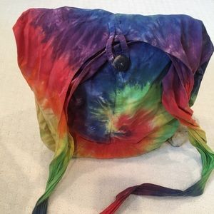 Large Crossbody tie dye sack bag